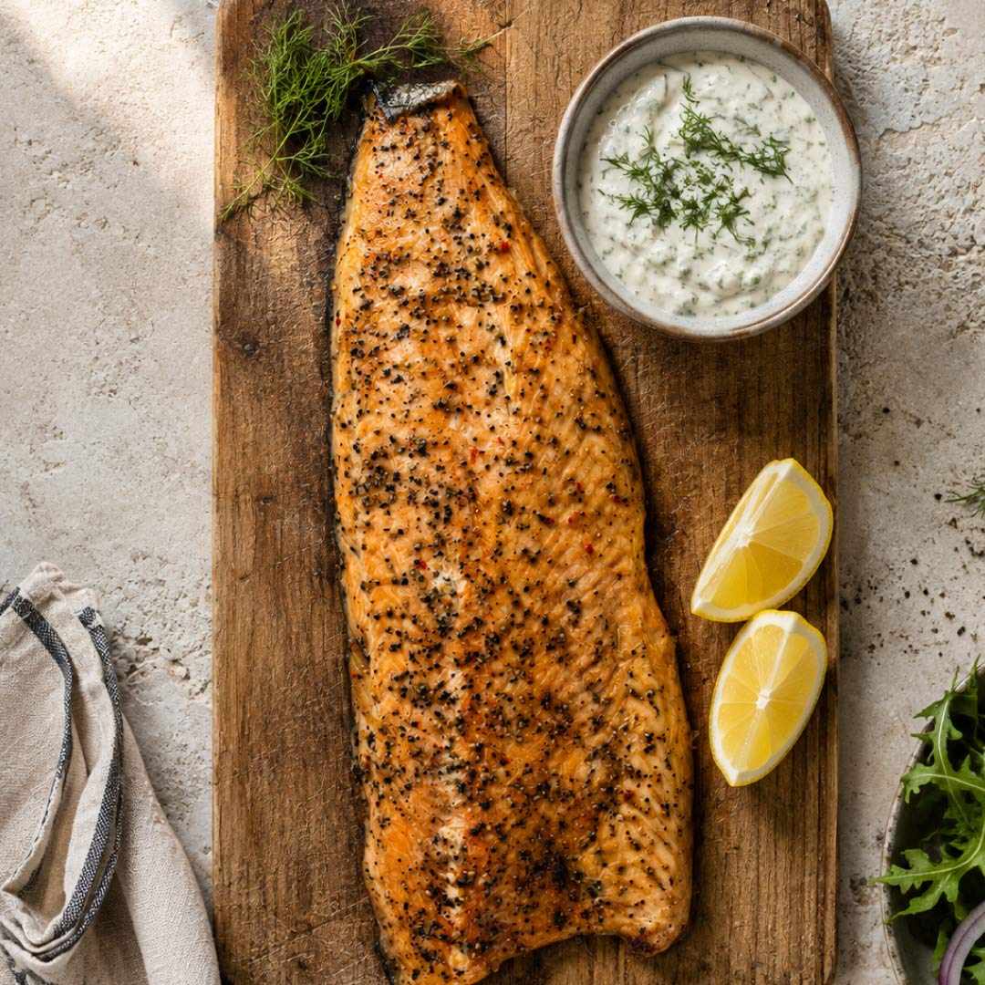 Hot Smoked Norwegian Salmon Fillet | 1KG