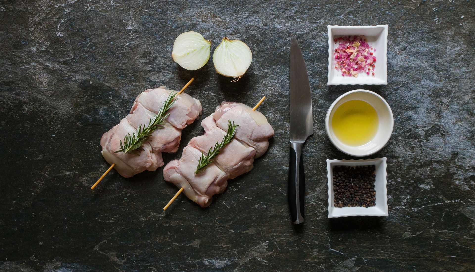 Chicken Thigh Espetadas | Red Wine & Garlic | 800g