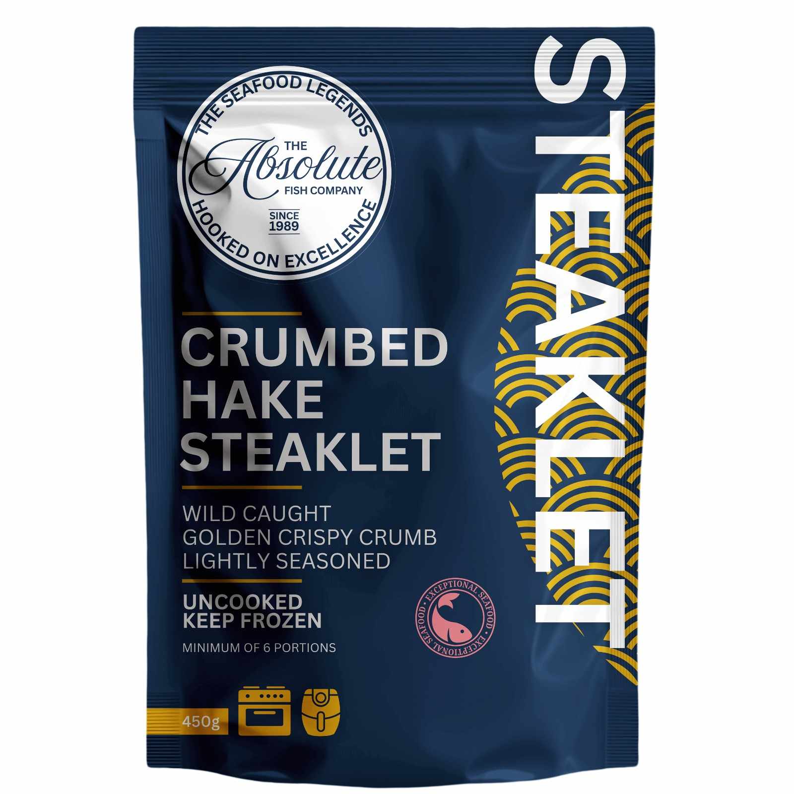 Crumbed Hake Steaklet | 450g